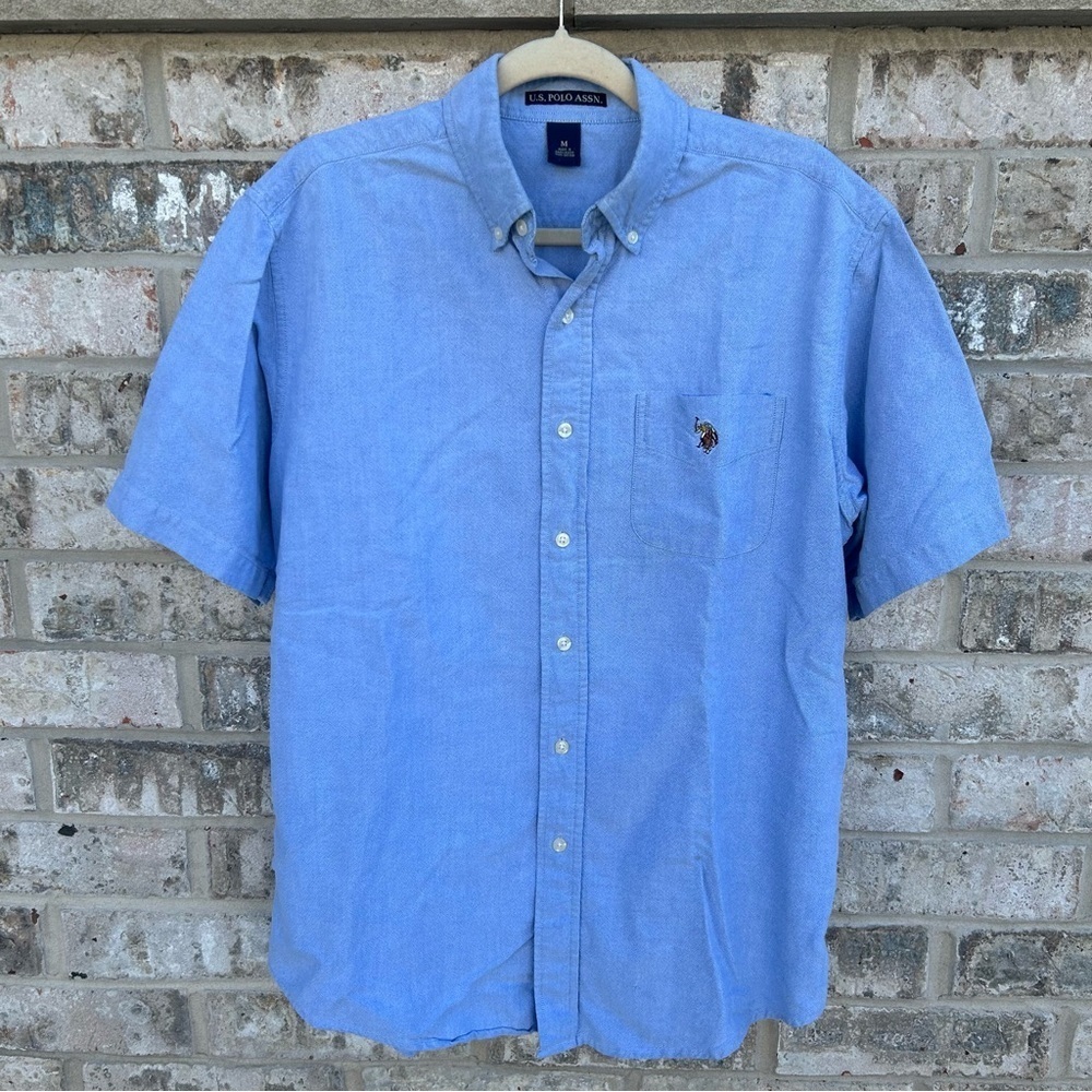 U.S. Polo Assn. Men's Light Blue Casual Shirt